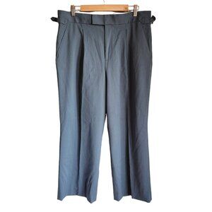 Everlane Pants 14 Women's Teal Blue Green Wide Leg Wool Blend